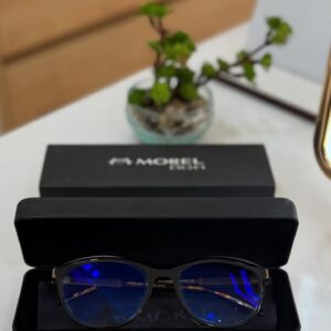 Lunettes de vue rondes fines avec traitement anti-lumière bleue